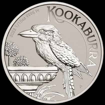 Kookaburra 1/10 uncji platyny 2022 - image 1