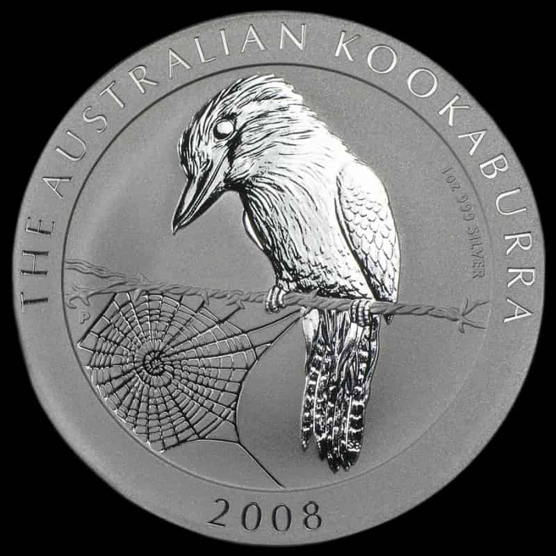 Kookaburra 1 uncja srebra 2008 - image 1