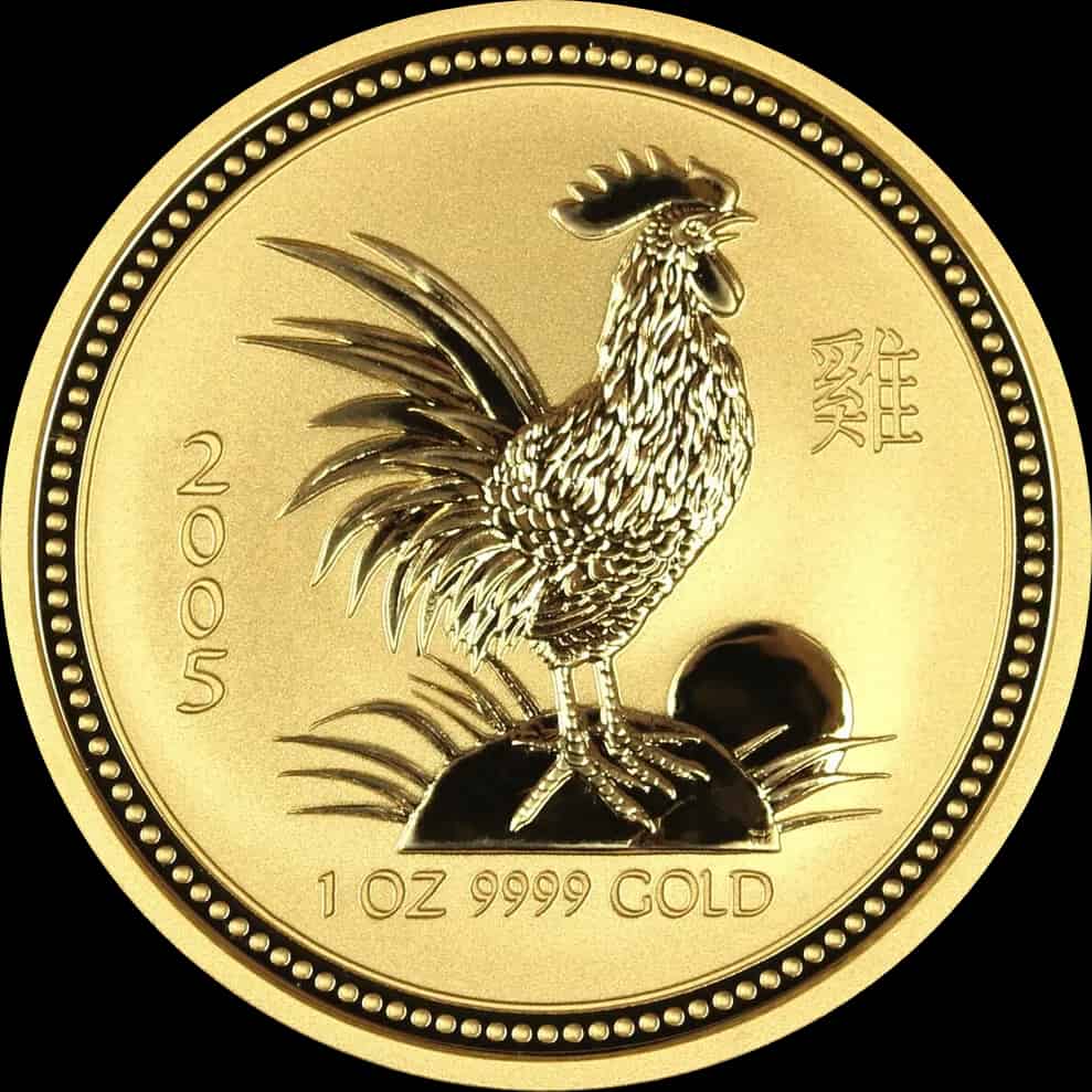Lunar I Rok Koguta 1 uncja Złota 2005 - image 1