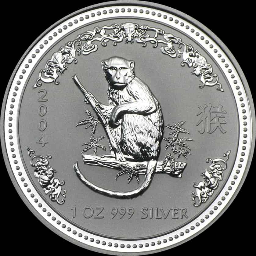 Lunar I Rok Małpy 1 uncja Srebra 2004 - image 1