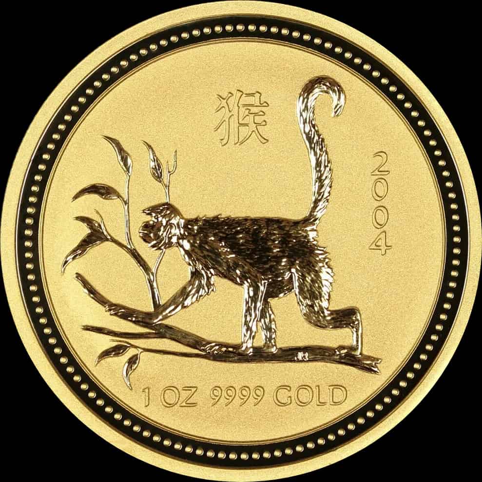 Lunar I Rok Małpy 1 uncja Złota 2004 - image 1