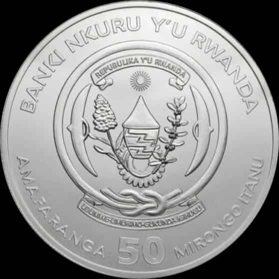 Rwanda Lunar Rok Świni 1 uncja srebra 2019 - image 2