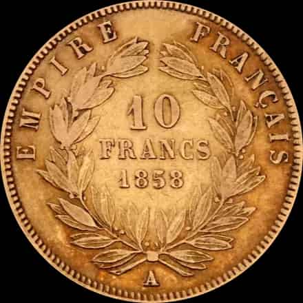 10 Franków Francuskich Napoleon III - image 2