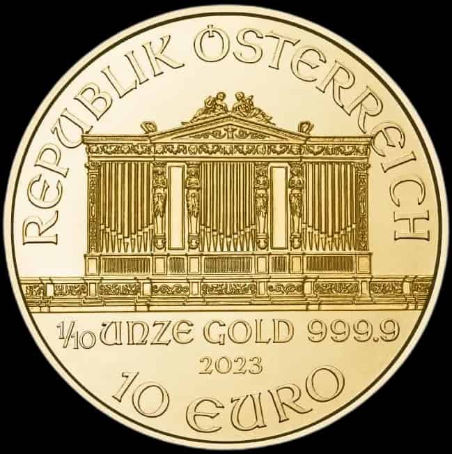Wiedeński Filharmonik 1/10 uncji złota 2023 - image 2
