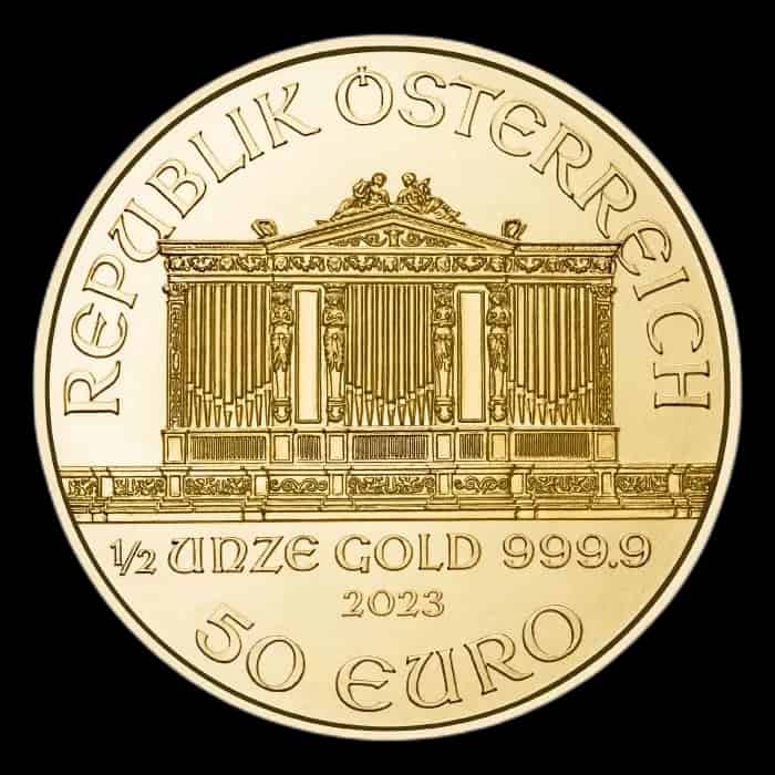 Wiedeński Filharmonik 1/2 uncji złota 2023 - image 2