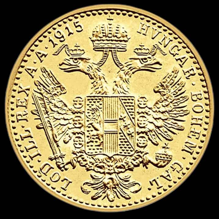 Złoty Dukat Austriacki 1915 Nowe Bicie - image 2